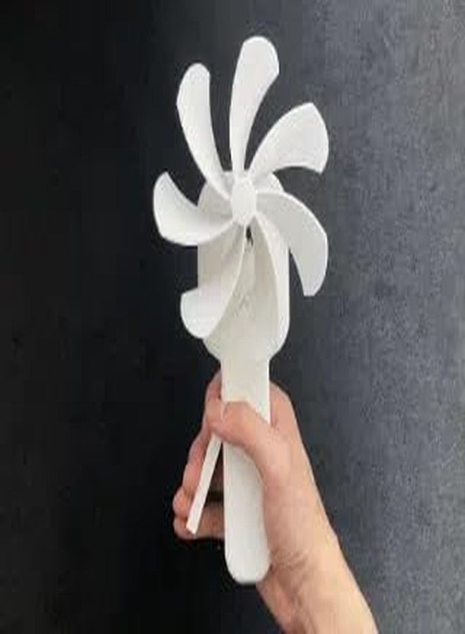 3D Craft 3D Printed Mechanical Fan Assembly Kit, White, DIY Educational Model - Image 1
